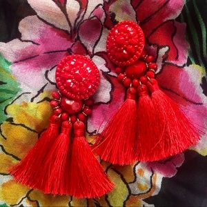H&M tassel earrings 💃🏻💃🏻